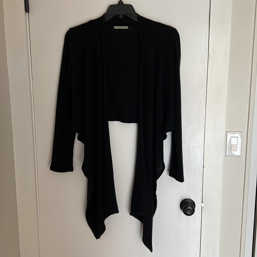 Velvet Cashmere Black Shrug Cardigan 🖤